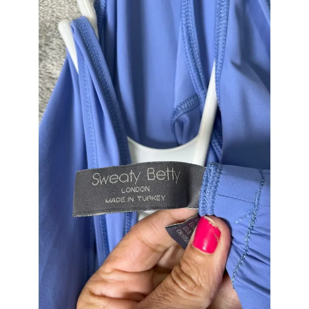 Sweaty Betty Racerback Jumpsuit Periwinkle Blue Relaxed Athleisure Size 8 - Picture 10 of 12